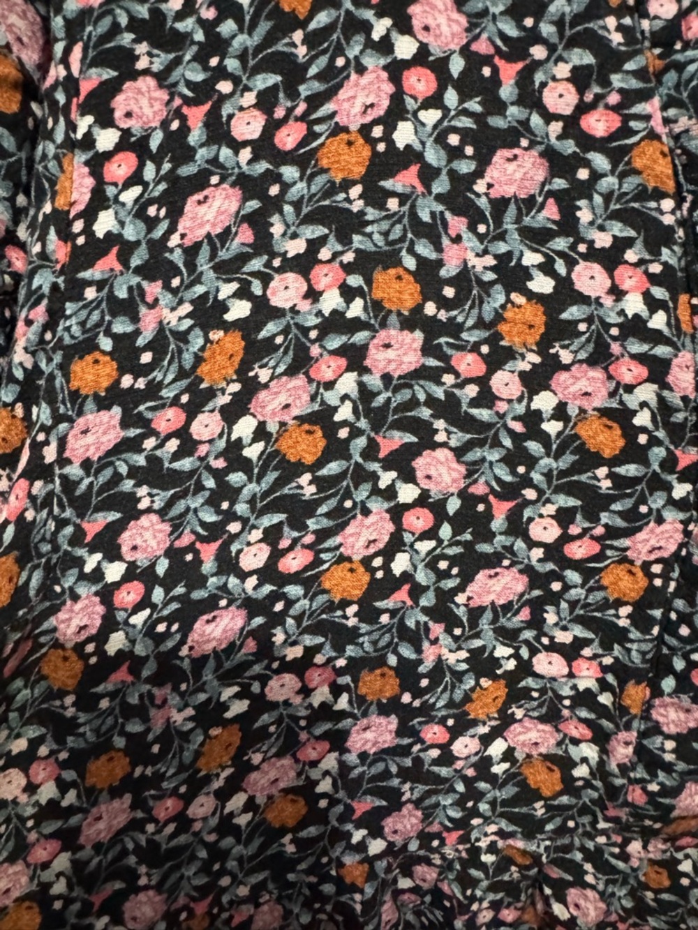 Knox Rose Black Midi Dress with Pink and Orange Floral Print - Picture 4 of 8